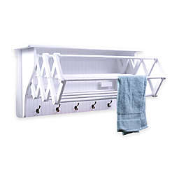 Accordion Drying Rack in White