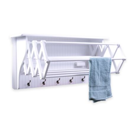 Accordion Drying Rack in White