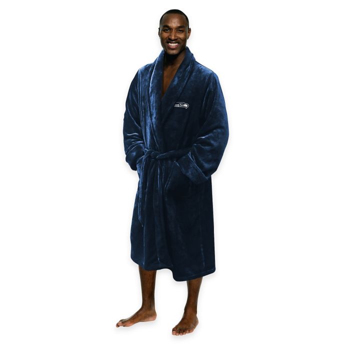 NFL Seattle Seahawks Men's Large/XLarge Silk Touch Bath Robe Bed