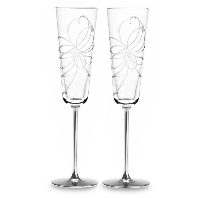 kate spade champagne flutes polka dots