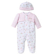 Little Me&reg; Baby Bunnies 2-Piece Footie with Faux Jacket and Hat Set