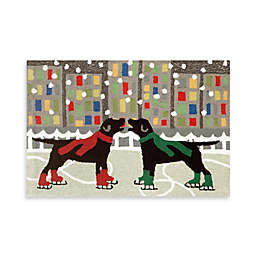 Holiday Dogs on Ice Indoor/Outdoor Rugs