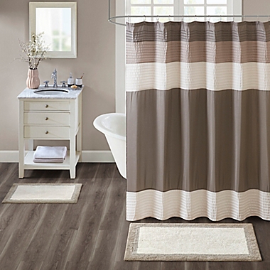 Madison Park Amherst 20&#39;&#39; x 30&#39;&#39; Bath Rug in Taupe. View a larger version of this product image.