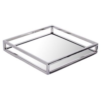 large mirrored tray