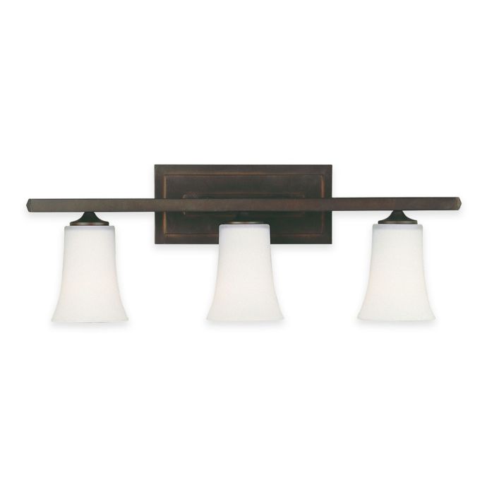 Feiss® 3-Light Boulevard Bath Vanity Fixture in Oil-Rubbed Bronze | Bed ...