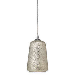 Lattice Bell 1-Light Pendant in Silver
