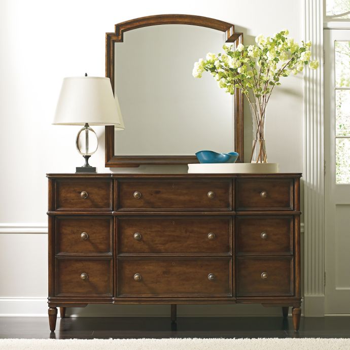 Stanley Furniture Vintage Bedroom Dresser In Brown Bed Bath And