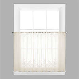 Blossom 24-Inch Window Curtain Tier in Ecru