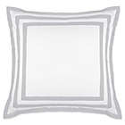 Alternate image 0 for Wamsutta&reg; Hotel Border European Pillow Sham in White/Silver