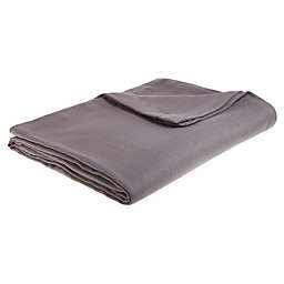 Nestwell™ Flatweave MicroCotton® Twin Blanket in Dark Grey