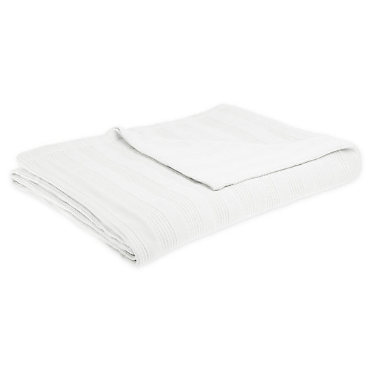 Alternate image 1 for Nestwell™ Cozy Micro Cotton® Twin Blanket in White