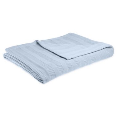 Nestwell&trade; Cozy Micro Cotton&reg; Twin Blanket in Blue. View a larger version of this product image.