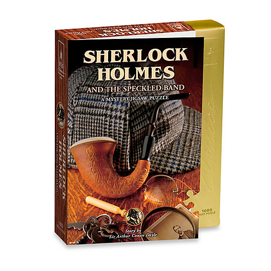 Alternate image 1 for Sherlock Holmes and The Speckled Band 1000-Piece Mystery Jigsaw Puzzle