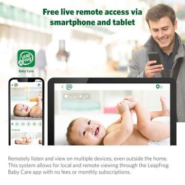 LeapFrog&reg; LF925HD 1080p WiFi Remote Access Pan &amp; Tilt Video Baby Monitor in White. View a larger version of this product image.