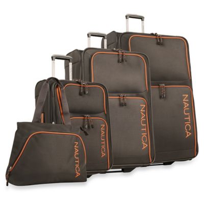 nautica luggage grey orange