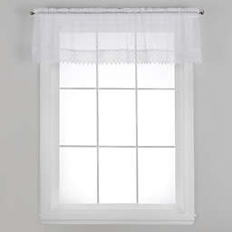 Chelsea Window Valance with Trim in White