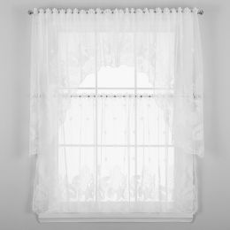 White Sheer Cafe Curtains Bed Bath Beyond