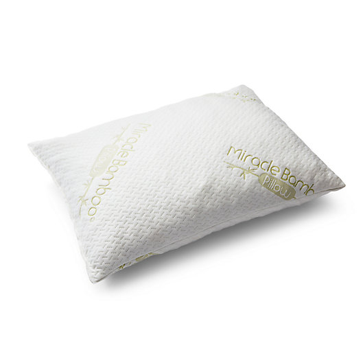 Alternate image 1 for Miracle Bamboo Deluxe Shredded Memory Foam Bed Pillow