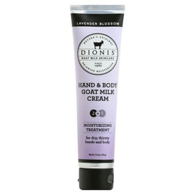 Dionis&reg; 3.3 oz. Hand &amp; Body Goat Milk Cream Moisturizing Treatment in Lavender Blossom. View a larger version of this product image.