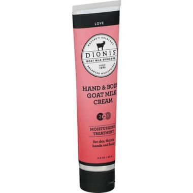 Dionis 3.3 oz. 2-in-1 Love Goat Milk Hand &amp; Body Cream. View a larger version of this product image.