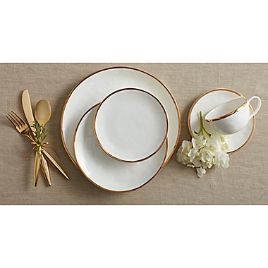 Olivia &amp; Oliver&trade; Harper Organic Shape Gold Salad Plate. View a larger version of this product image.