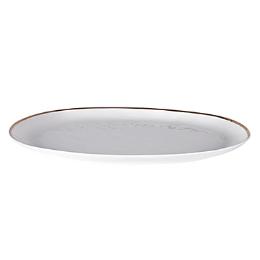 Olivia &amp; Oliver&trade; Harper Organic Shape Gold 16-Inch Oblong Platter. View a larger version of this product image.