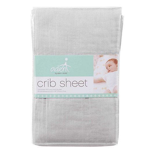 Alternate image 1 for aden + anais™ essentials Muslin Fitted Crib Sheets