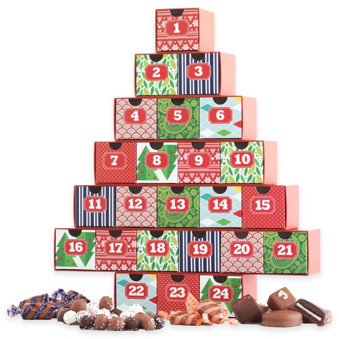 Mrs. Prindables Holiday Christmas Advent Calendar with Assorted