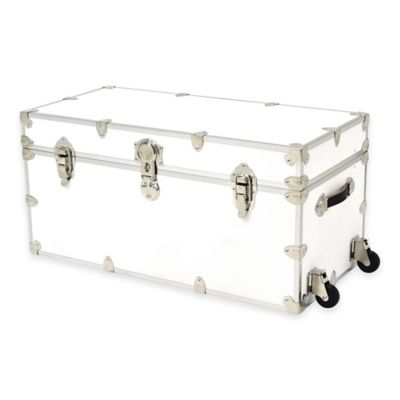 Rhino Trunk and Case&trade; XXL Rhino Armor Trunk with Removable Wheels in White