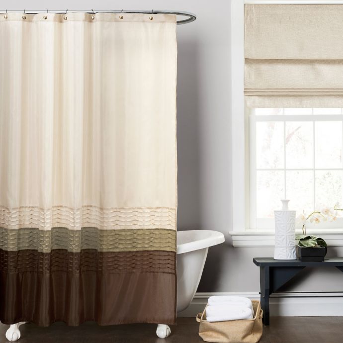 Mia Green And Brown 72 Inch X 72 Inch Shower Curtain Bed Bath