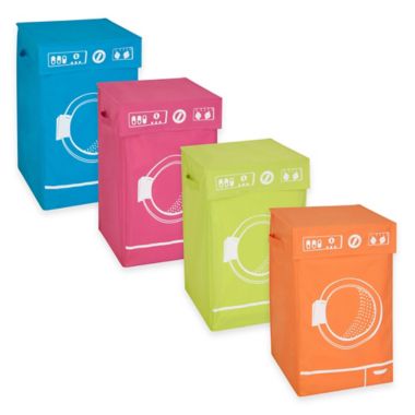 Honey-Can-Do&reg; Washing Machine Graphic Hamper. View a larger version of this product image.