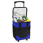 Alternate image 0 for Picnic at Ascot 32-Can Collapsible Rolling Cooler in Blue