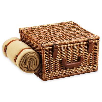 Picnic at Ascot Cheshire Basket for Two with Coffee Set and Blanket