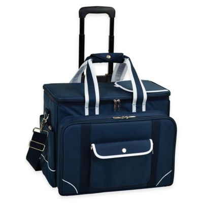 Picnic at Ascot Deluxe Picnic Cooler for 4 with Removable Wheeled Cart