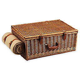 Picnic at Ascot Dorset Basket for Four in London with Coffee Set and Blanket
