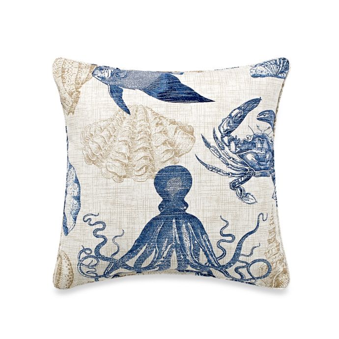 Sealife Creatures Outdoor Throw Pillow Bed Bath Beyond