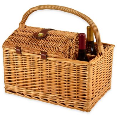 Picnic at Ascot Vineyard Willow Picnic Basket for 2 | Bed Bath & Beyond