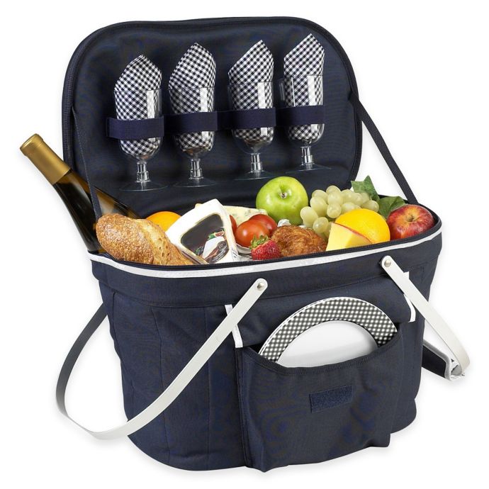 collapsible insulated picnic basket insulated bag camper