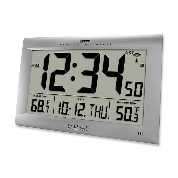 La Crosse Technology Large Atomic, Large Outdoor Digital Clock With Temperature