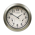 Alternate image 0 for La Crosse Technology Indoor/Outdoor Wall Clock with Temperature & Humidity in Silver