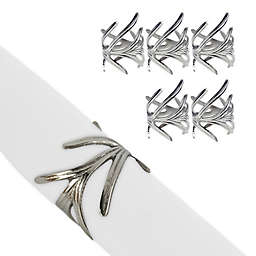 Branch Napkin Rings in Silver (Set of 6)
