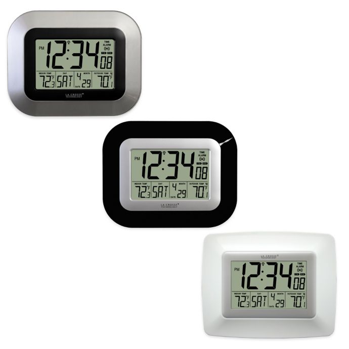 La Crosse Technology Atomic Digital Clock With In Outdoor Temperature Bed Bath Beyond