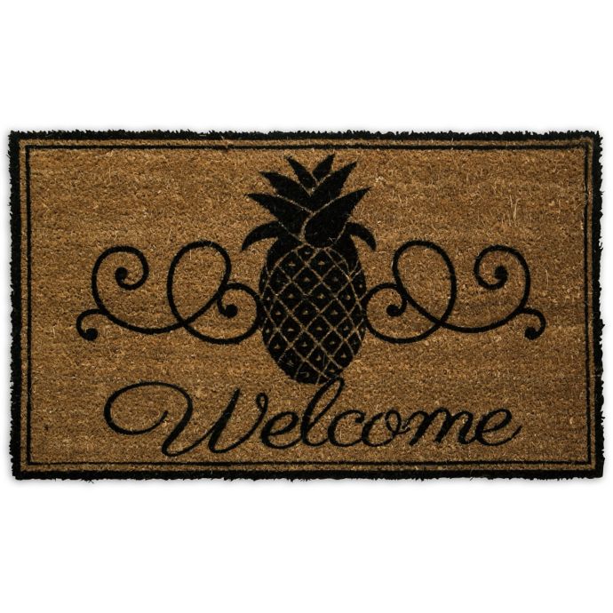 Pineapple Welcome Door Mat Insert Bed Bath Beyond