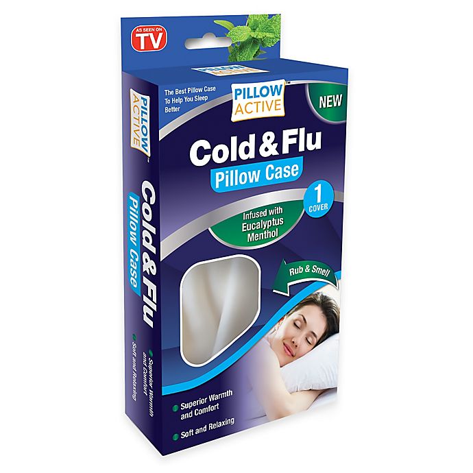 Pillow Active Cold Flu Standard Pillowcase With Eucalyptus And