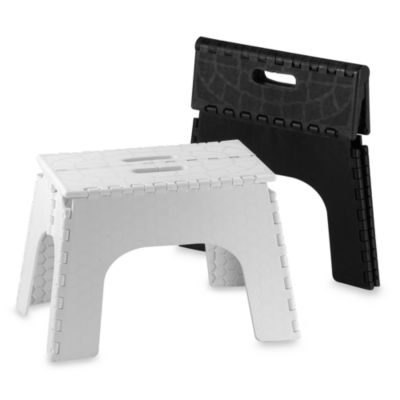 folding white stool