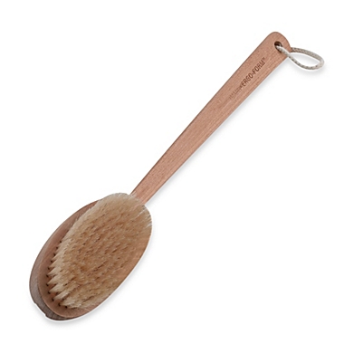 Far-Reaching Natural Bristle Back Brush with Ergo Grip. View a larger version of this product image.