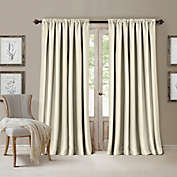 All Seasons 84-Inch Rod Pocket Room Darkening Window Curtain Panel in Ivory (Single)