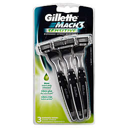 Gillette Mach3® 3-Count Men's Sensitive Disposable Razor