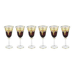 Classic Touch 8-Inch Wine Glasses (Set of 6)