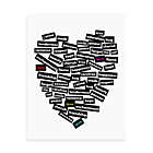 Alternate image 0 for Love Stickers Words of the Heart 11-Inch x 14-Inch Wall Art